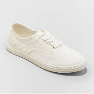 Women's Lunea Lace-Up Sneakers - Universal Thread  white /  lvory size 12
